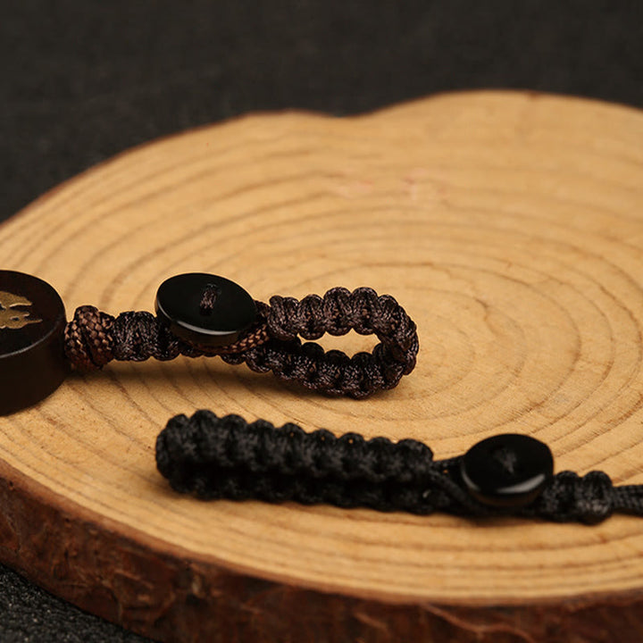 Buddha Stones小葉紅檀 無形仏 守護キーホルダー