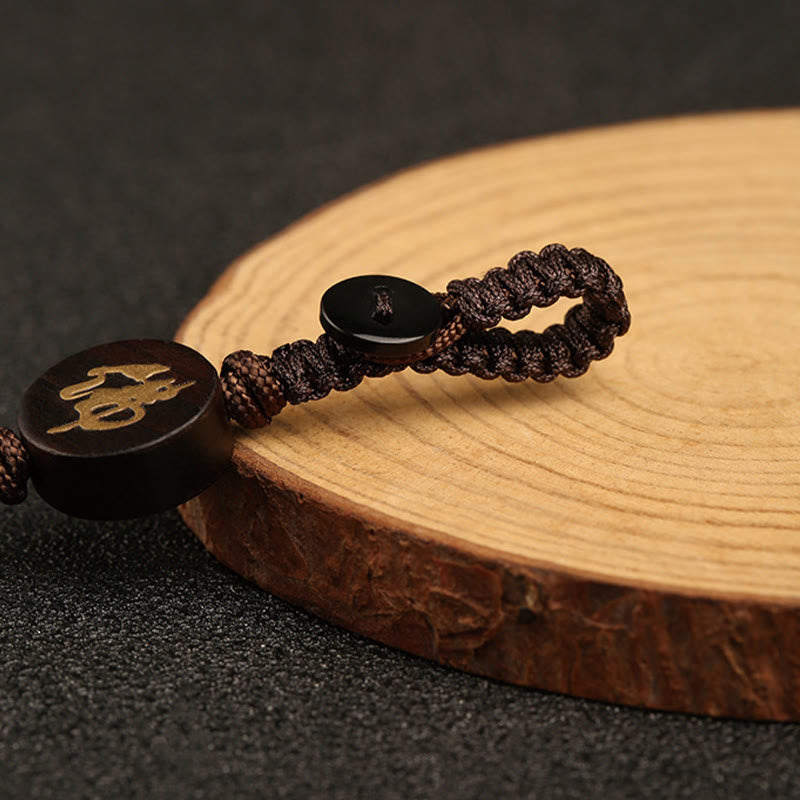 Buddha Stones小葉紅檀 無形仏 守護キーホルダー