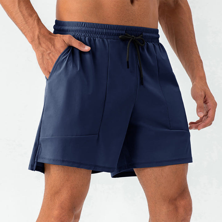 Buddha Stonesメンズ カジュアル 速乾 スポーツショーツ ポケット付き - ダークブルー - US/UK/AU44、 EU54 (2XL) - image 19