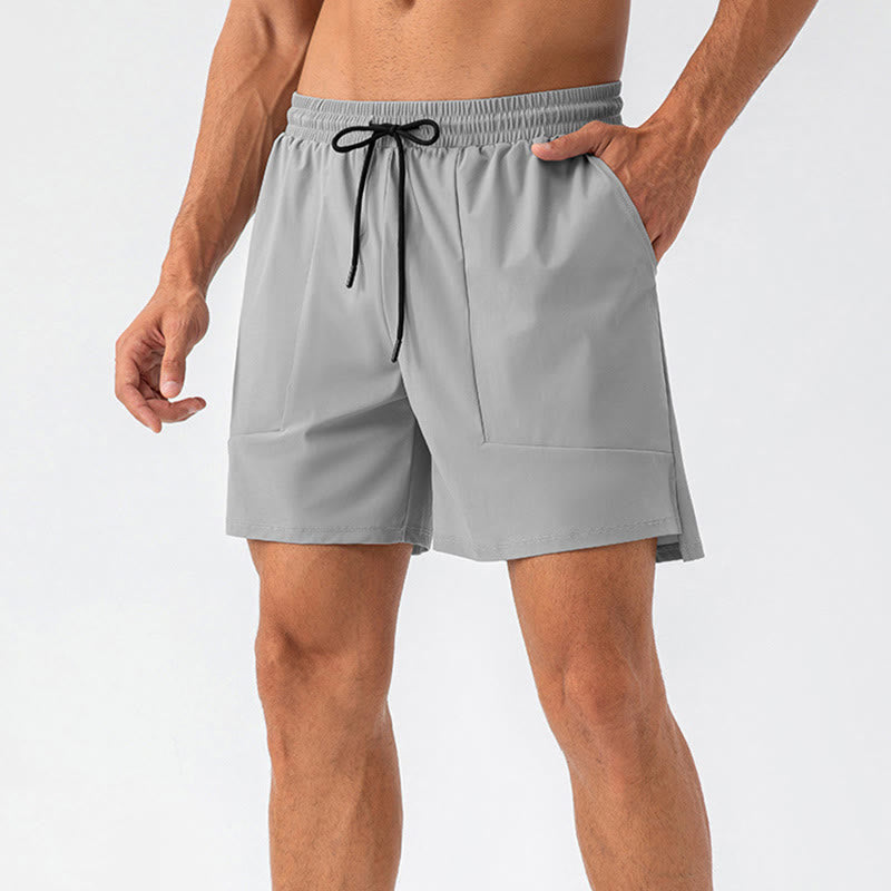 Buddha Stonesメンズ カジュアル 速乾 スポーツショーツ ポケット付き - 銀 - US/UK/AU44、 EU54 (2XL) - image 14