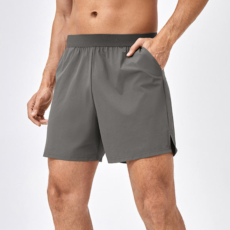 Buddha Stonesメンズ カジュアル ルーズ ナイロン 速乾 スポーツショーツ ポケット付き - グレー - US/UK/AU44、 EU54 (2XL) - image 10