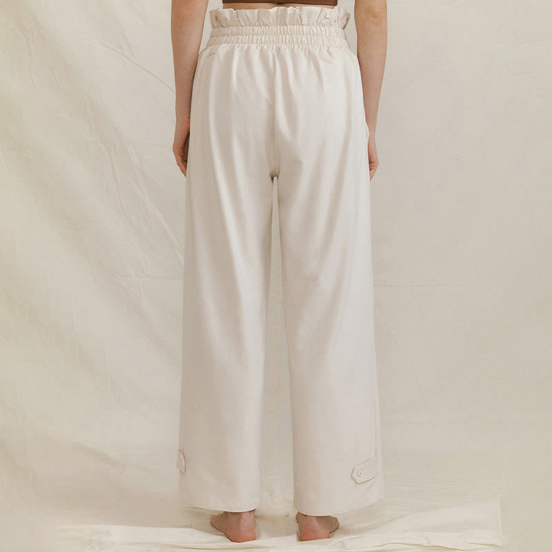 Buddha Stonesカジュアルバックル ルーズ レディース スパンデックス パンツ ポケット付き - image 17