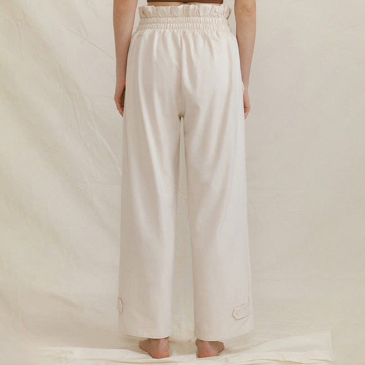 Buddha Stonesカジュアルバックル ルーズ レディース スパンデックス パンツ ポケット付き - image 17