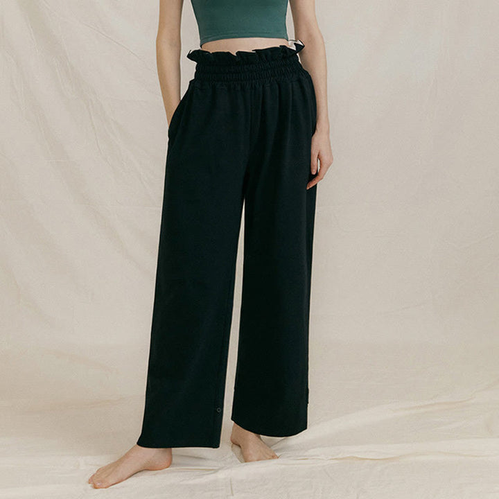 Buddha Stonesカジュアルバックル ルーズ レディース スパンデックス パンツ ポケット付き - image 12