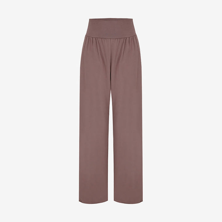 Buddha Stonesカジュアル ルーズ タイダウンヘム 無地 ハイウエスト レディース ライカパンツ ポケット付き - image 35