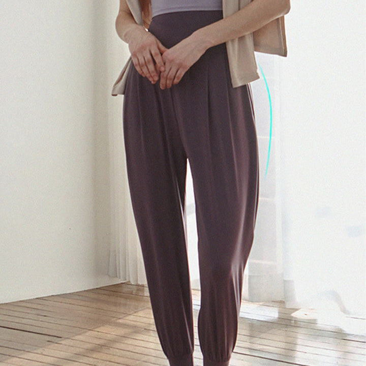Buddha Stonesカジュアル 無地 ハイウエスト 速乾 レディース ライカパンツ ポケット付き - image 15