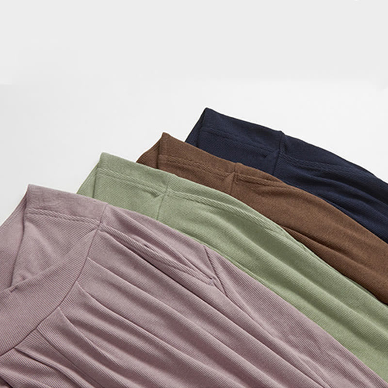 Buddha Stonesカジュアル プレーン スレッド スリットヘム レディース スパンデックス パンツ ポケット付き - image 14