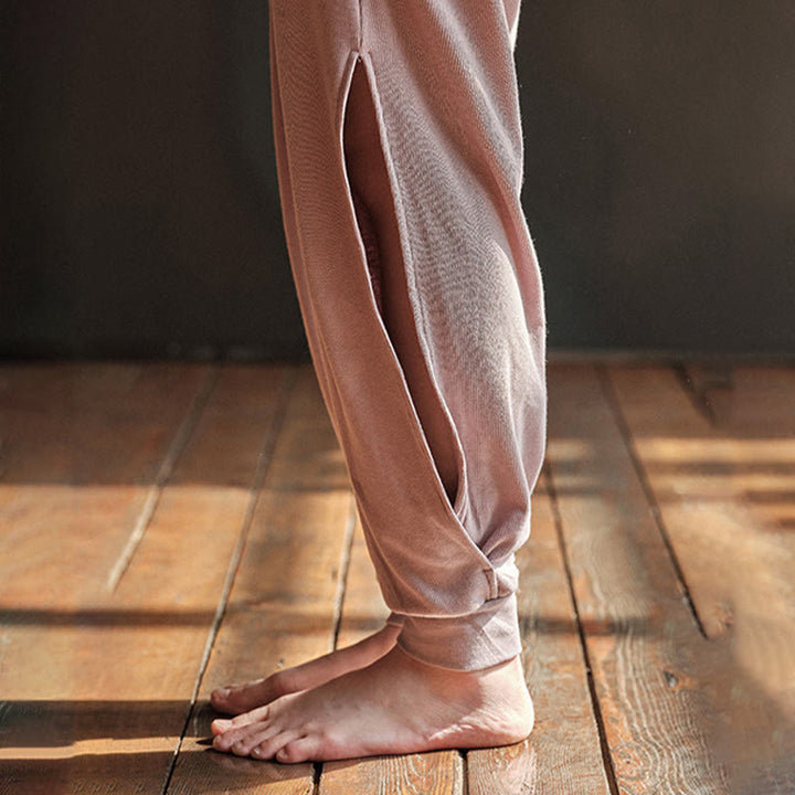 Buddha Stonesカジュアル プレーン スレッド スリットヘム レディース スパンデックス パンツ ポケット付き - image 6