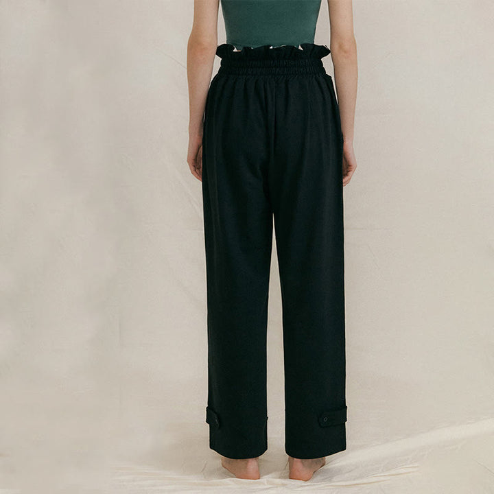 Buddha Stonesカジュアルバックル ルーズ レディース スパンデックス パンツ ポケット付き - image 12
