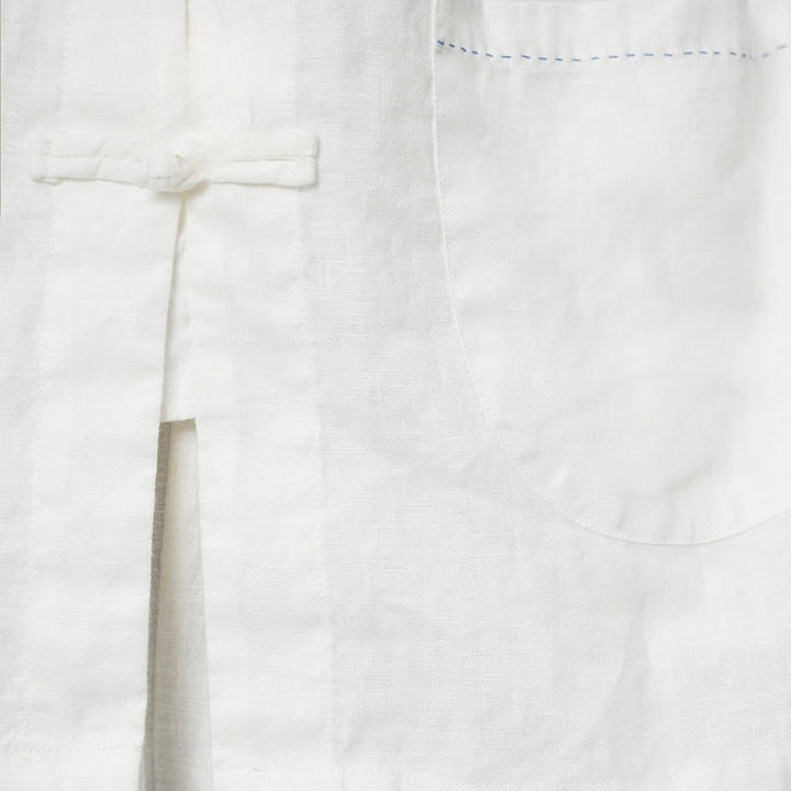 Buddha Stones無地 カエルボタン 長袖 リネン レディース シャツ ポケット付き - image 22