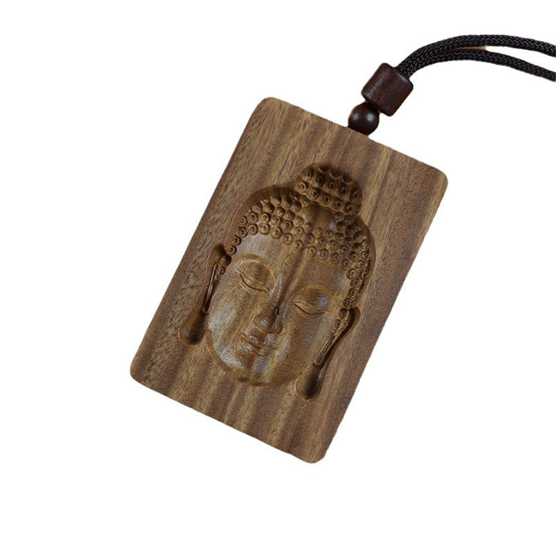 Buddha Stonesグリーンサンダルウッド 仏陀のシンボル ポジティブネックレスペンダント - image 12