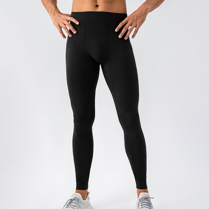 Buddha Stonesプレーン ハイウエスト 伸縮性 通気性 スポーツ メンズ レギンス パンツ - image 2