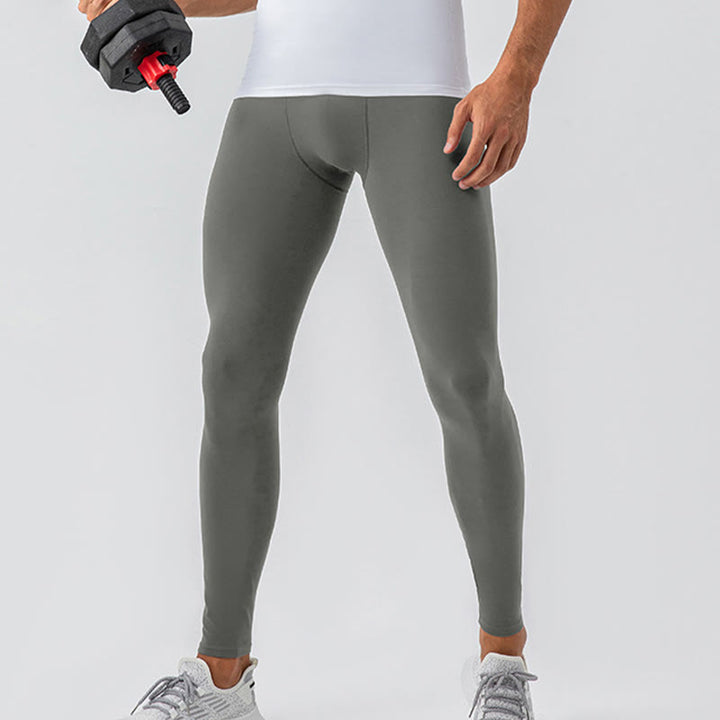 Buddha Stonesプレーン ハイウエスト 伸縮性 通気性 スポーツ メンズ レギンス パンツ - image 13