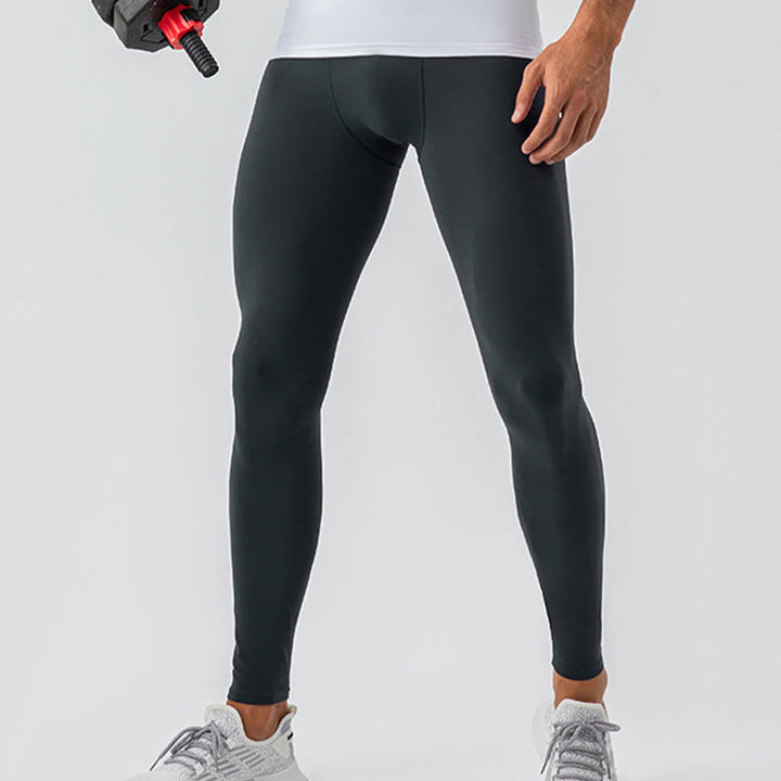 Buddha Stonesプレーン ハイウエスト 伸縮性 通気性 スポーツ メンズ レギンス パンツ - image 22