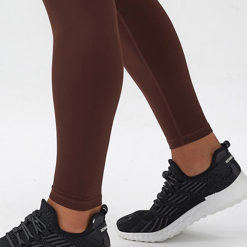 Buddha Stonesハイウエスト 速乾 通気性 フィットネス メンズ レギンス パンツ ジッパーポケット付き - image 8