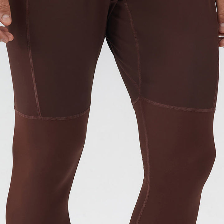 Buddha Stonesハイウエスト 速乾 通気性 フィットネス メンズ レギンス パンツ ジッパーポケット付き - image 9