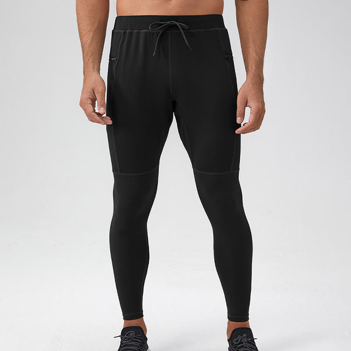 Buddha Stonesハイウエスト 速乾 通気性 フィットネス メンズ レギンス パンツ ジッパーポケット付き - image 19