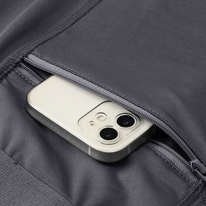 Buddha Stonesメンズ タイト ストレッチ 高伸縮性 速乾 スポーツショーツ ジッパーポケット付き - image 13