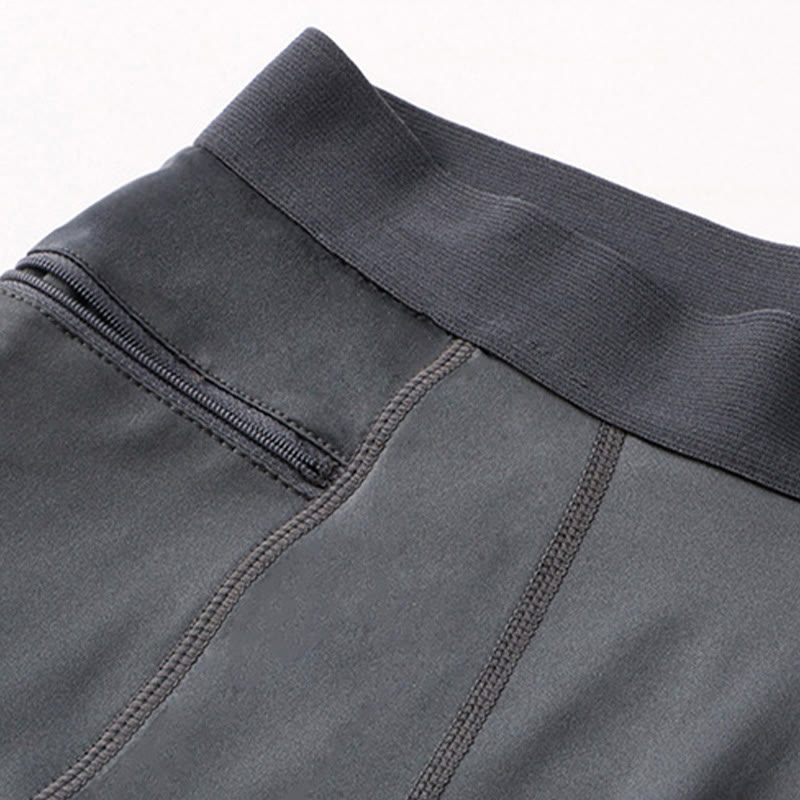 Buddha Stonesメンズ タイト ストレッチ 高伸縮性 速乾 スポーツショーツ ジッパーポケット付き - image 14