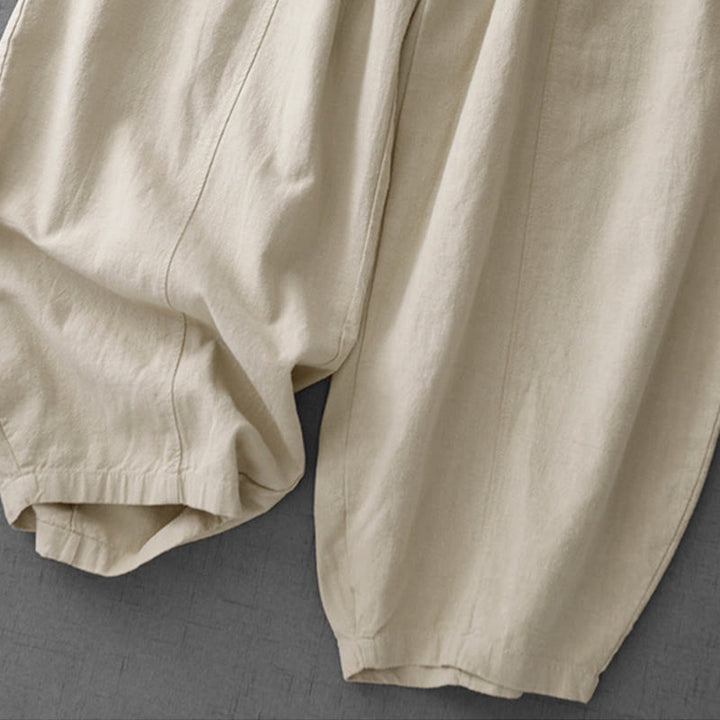 Buddha Stonesカジュアル 無地 7-8丈 レディース ハーレムパンツ ポケット付き - image 4