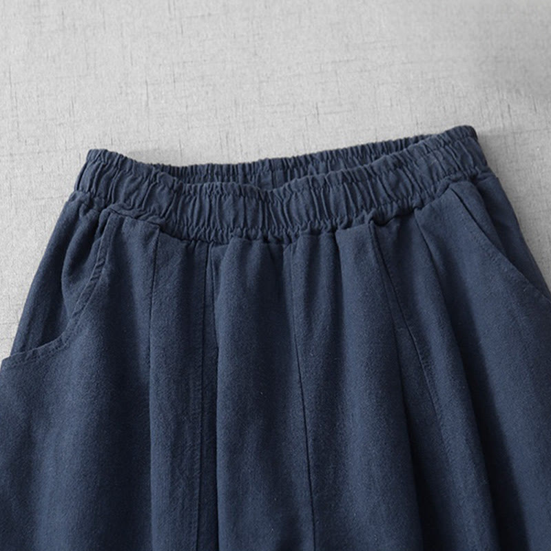 Buddha Stonesカジュアル 無地 7-8丈 レディース ハーレムパンツ ポケット付き - image 24