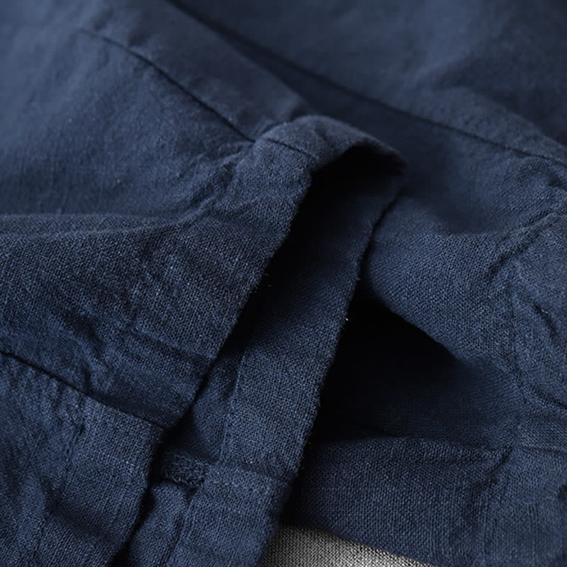 Buddha Stonesカジュアル 無地 7-8丈 レディース コットンリネン ハーレムパンツ ポケット付き - image 19