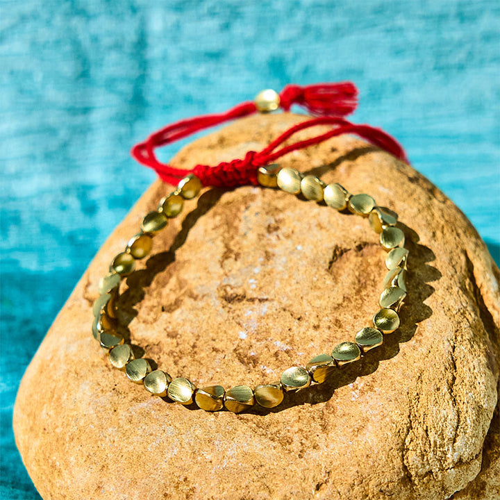 Buddha Stones チベット風 銅製ブレスレット 開運 お守り 浄化 癒し メンズ レディース