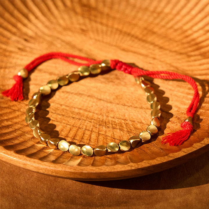 Buddha Stones チベット風 銅製ブレスレット 開運 お守り 浄化 癒し メンズ レディース