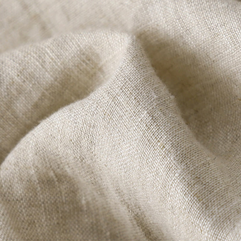 Buddha Stonesカジュアル刺繍ツリードローストリングレディースクルーネックデザイン半袖コットンリネンTシャツ - image 8
