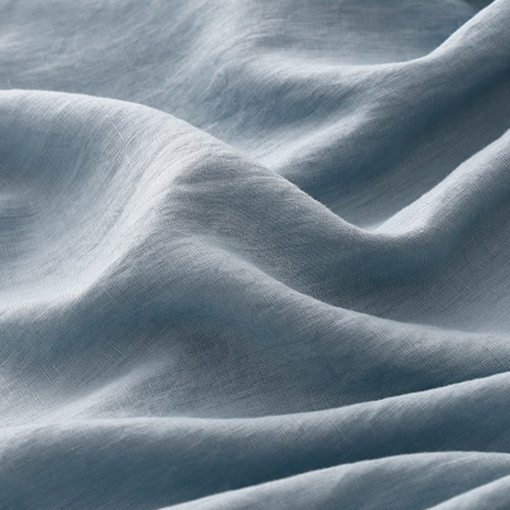 Buddha Stonesカジュアル 無地 クルーネック レースアップ 半袖 コットンリネン ミディドレス ポケット付き - image 16