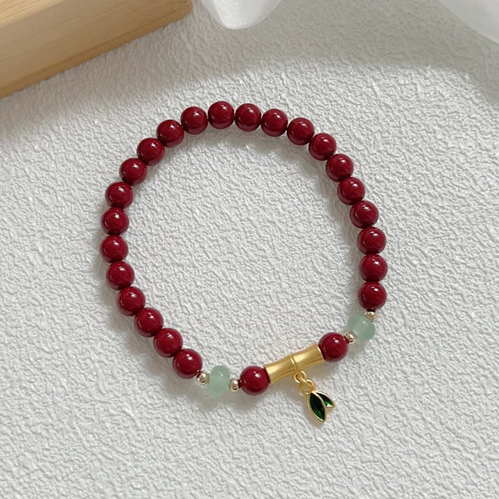 Buddha Stones辰砂 竹 集中ブレスレット