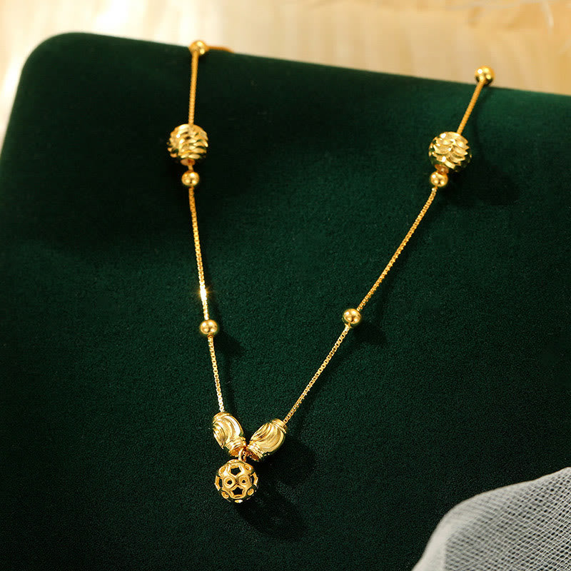 Buddha Stones925 スターリングシルバー シンプルベルビーズ 祝福アンクレット