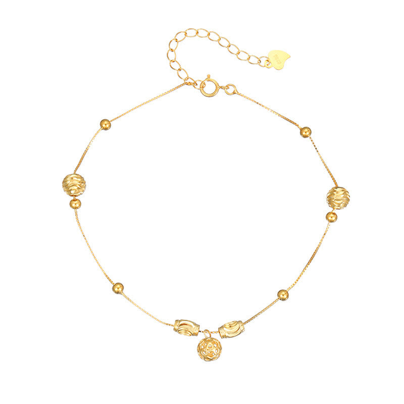 Buddha Stones925 スターリングシルバー シンプルベルビーズ 祝福アンクレット - image 9