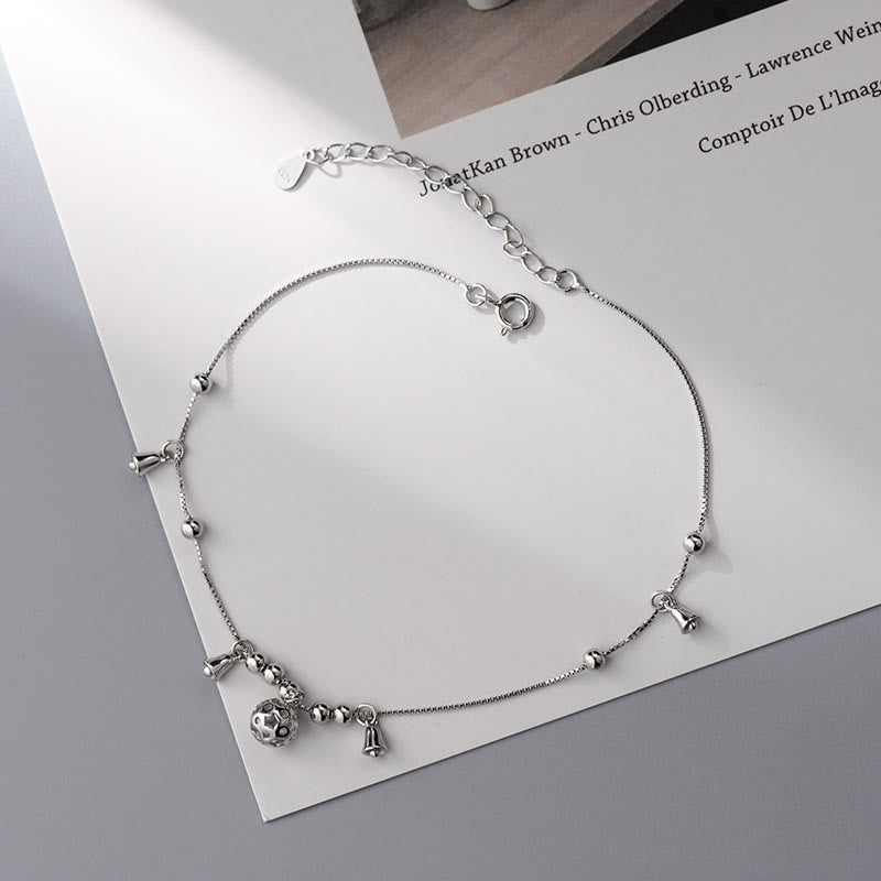 Buddha Stones925 スターリングシルバー アンティークベル プロテクション アンクレット