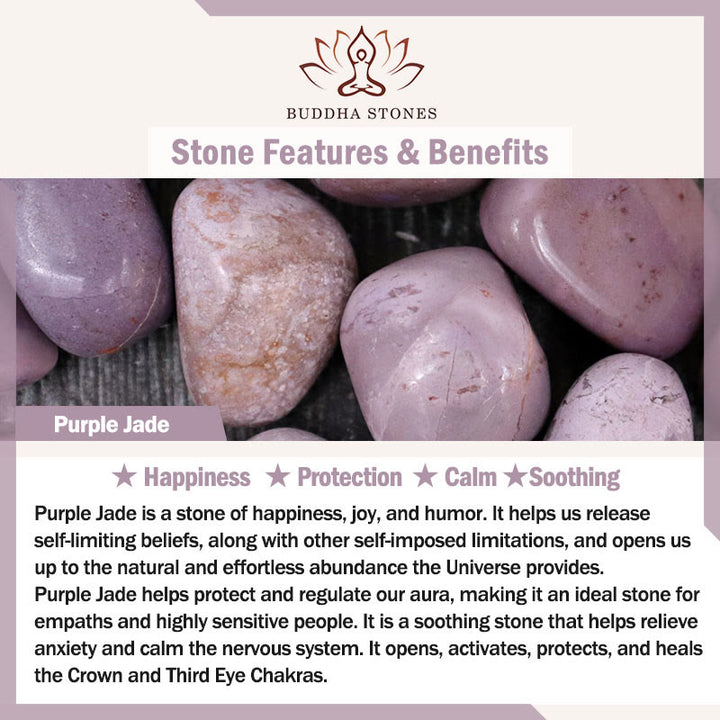 Buddha Stones紫翡翠平和バックル幸福ネックレスペンダント