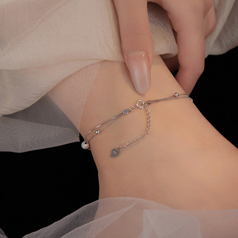 Buddha Stones925スターリングシルバー イチョウ葉 二重保護アンクレット - image 4