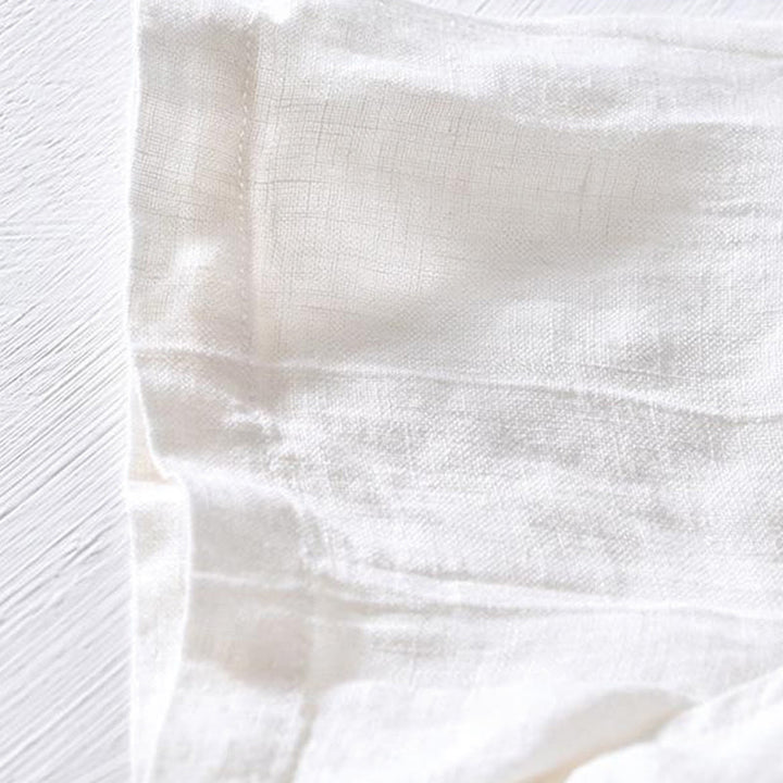 Buddha Stonesシンプルデザイン 半袖 ラペル リネン ハーフボタン メンズシャツ - image 8