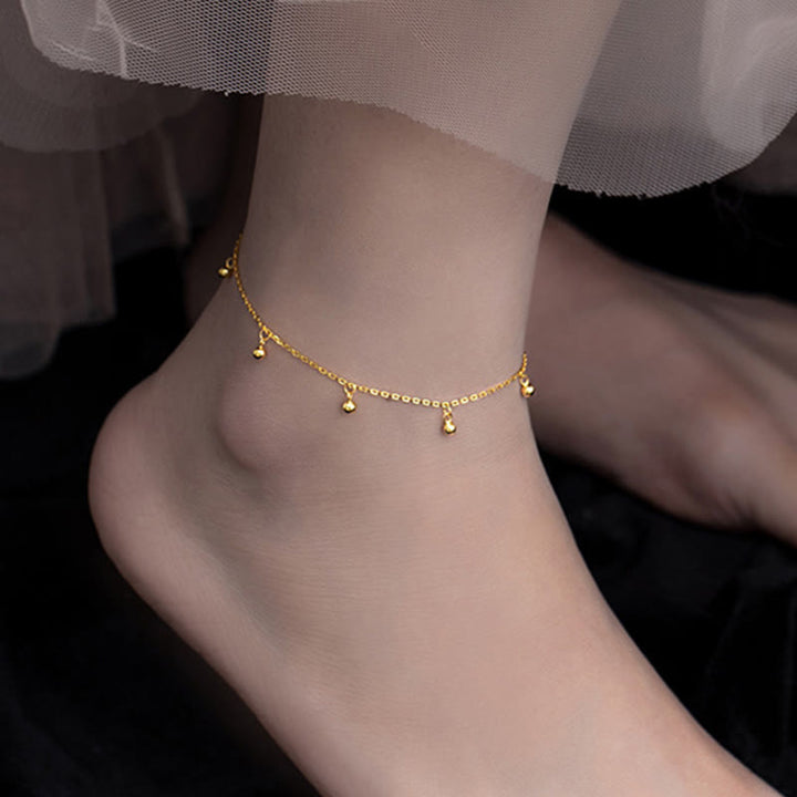 Buddha Stones925 スターリングシルバー スモールビーズ チャーム ブレッシング アンクレット - image 3