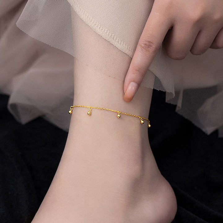 Buddha Stones925 スターリングシルバー スモールビーズ チャーム ブレッシング アンクレット - image 4