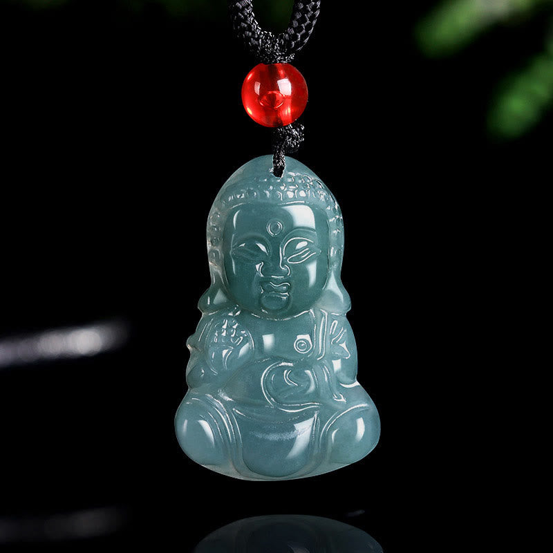 Buddha Stones翡翠宝宝仏繁栄のネックレスペンダント - image 3