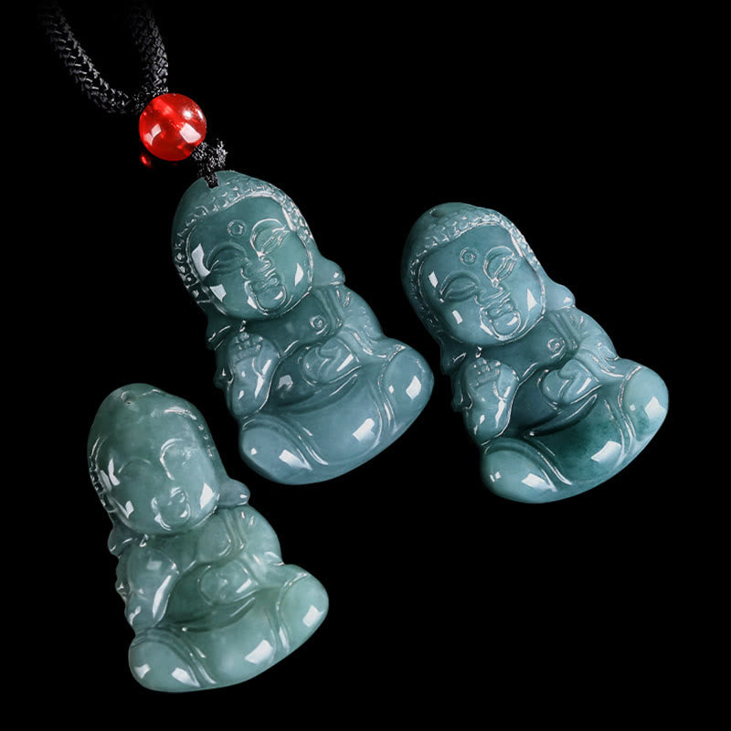 Buddha Stones翡翠宝宝仏繁栄のネックレスペンダント - image 8