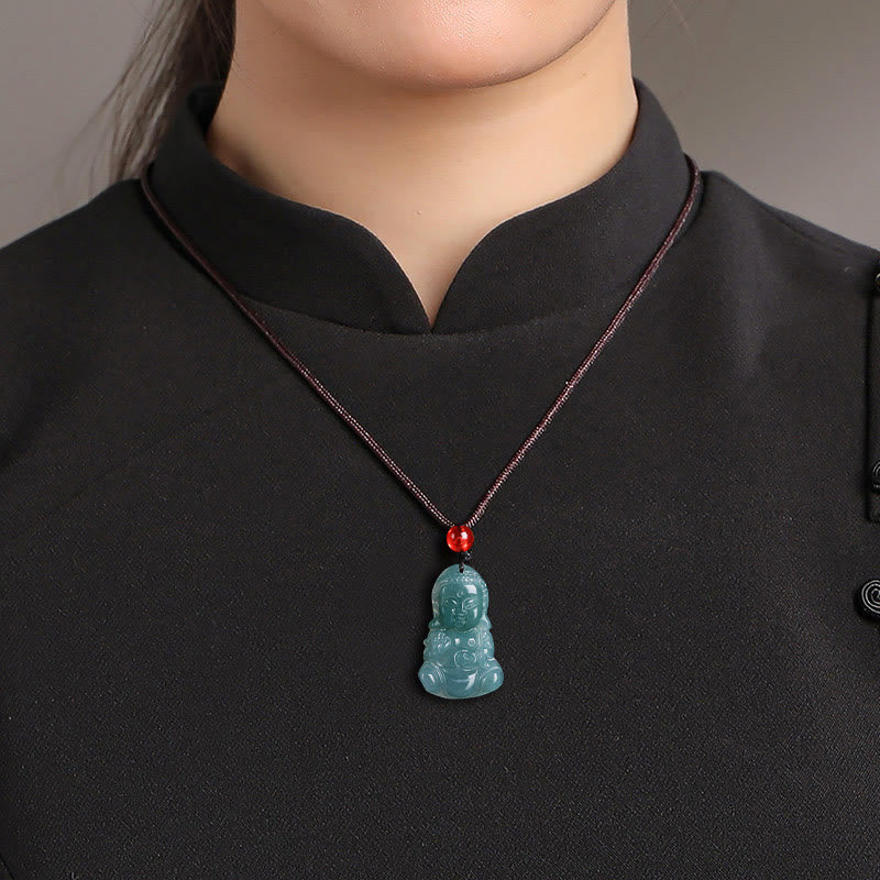 Buddha Stones翡翠宝宝仏繁栄のネックレスペンダント - image 5