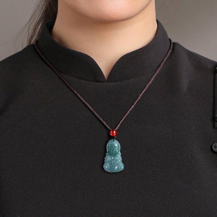 Buddha Stones翡翠宝宝仏繁栄のネックレスペンダント - image 5