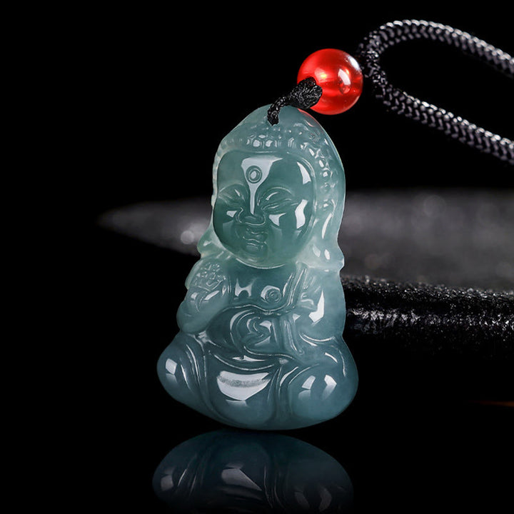 Buddha Stones翡翠宝宝仏繁栄のネックレスペンダント - image 2