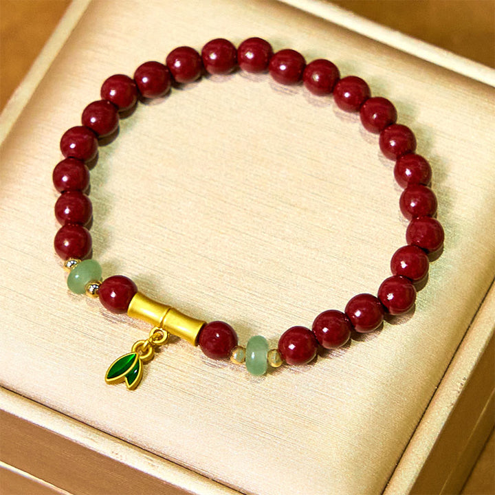 Buddha Stones辰砂 竹 集中ブレスレット