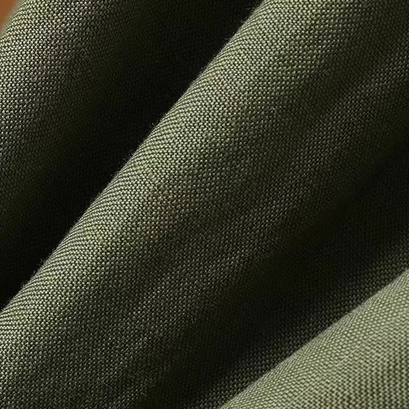 Buddha Stones夏 カジュアル 純色 7-8丈 コットンリネン レディース ワイドレッグパンツ - image 4
