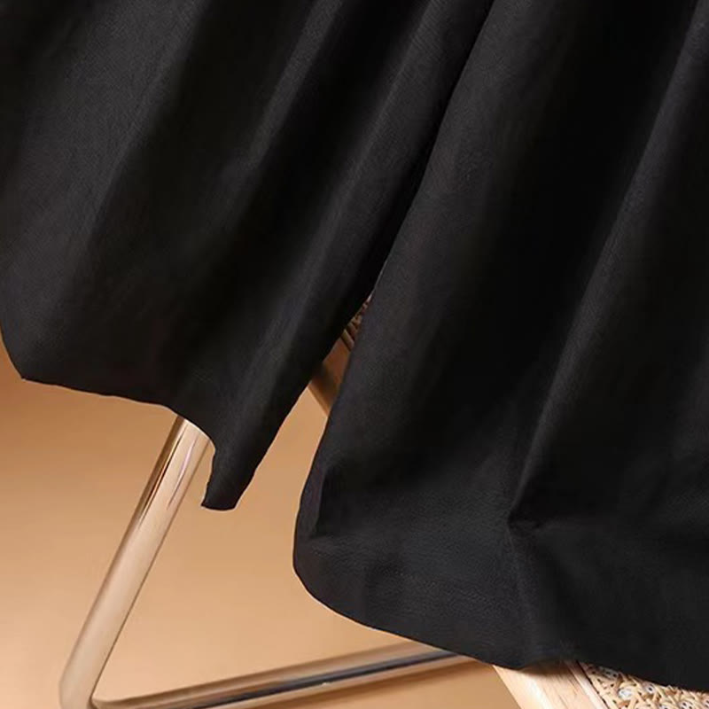 Buddha Stones夏 カジュアル 純色 7-8丈 コットンリネン レディース ワイドレッグパンツ - image 20