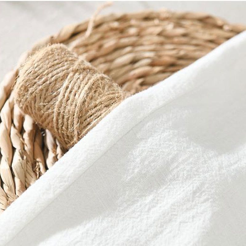 Buddha Stones夏用カジュアルドローストリングラミーリネンメンズパンツ（ポケット付き） - image 7