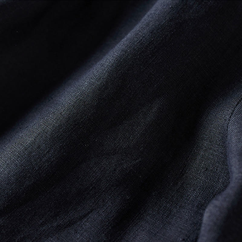 Buddha Stones夏 デイリー シンプル シワ加工 コットンリネン レディース ショートパンツ ポケット付き - image 13