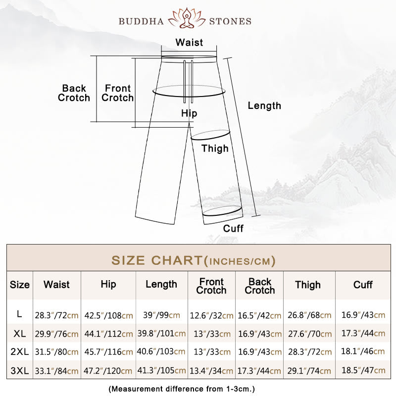 Buddha Stones 2点セット メンズ 唐装 鯉柄 カエルボタン 長袖シャツ パンツセット - image 6